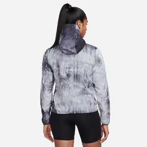 Nike Women's Repel Trail Running Jacket Black / Photon Dust - achilles heel