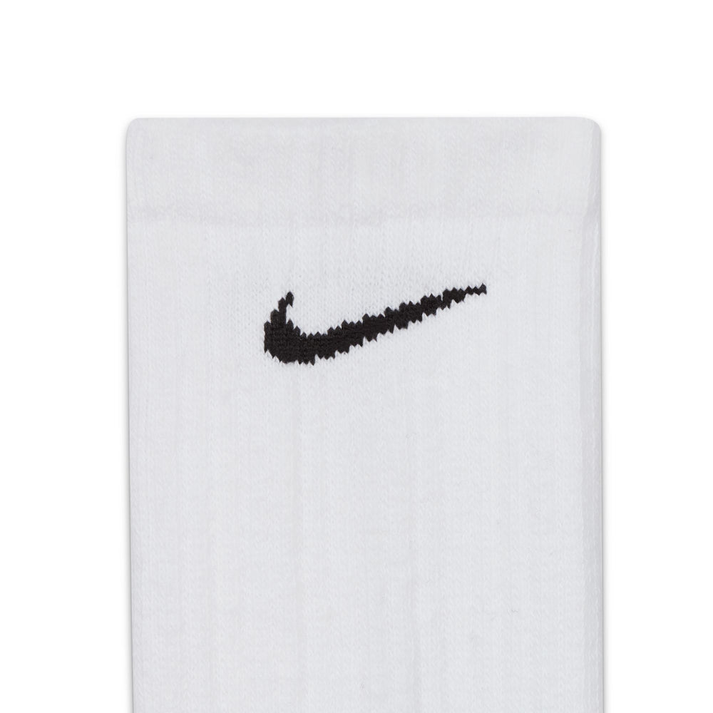 Nike Everyday Cushioned Crew Socks 3 Pack White / Grey / Black - achilles heel