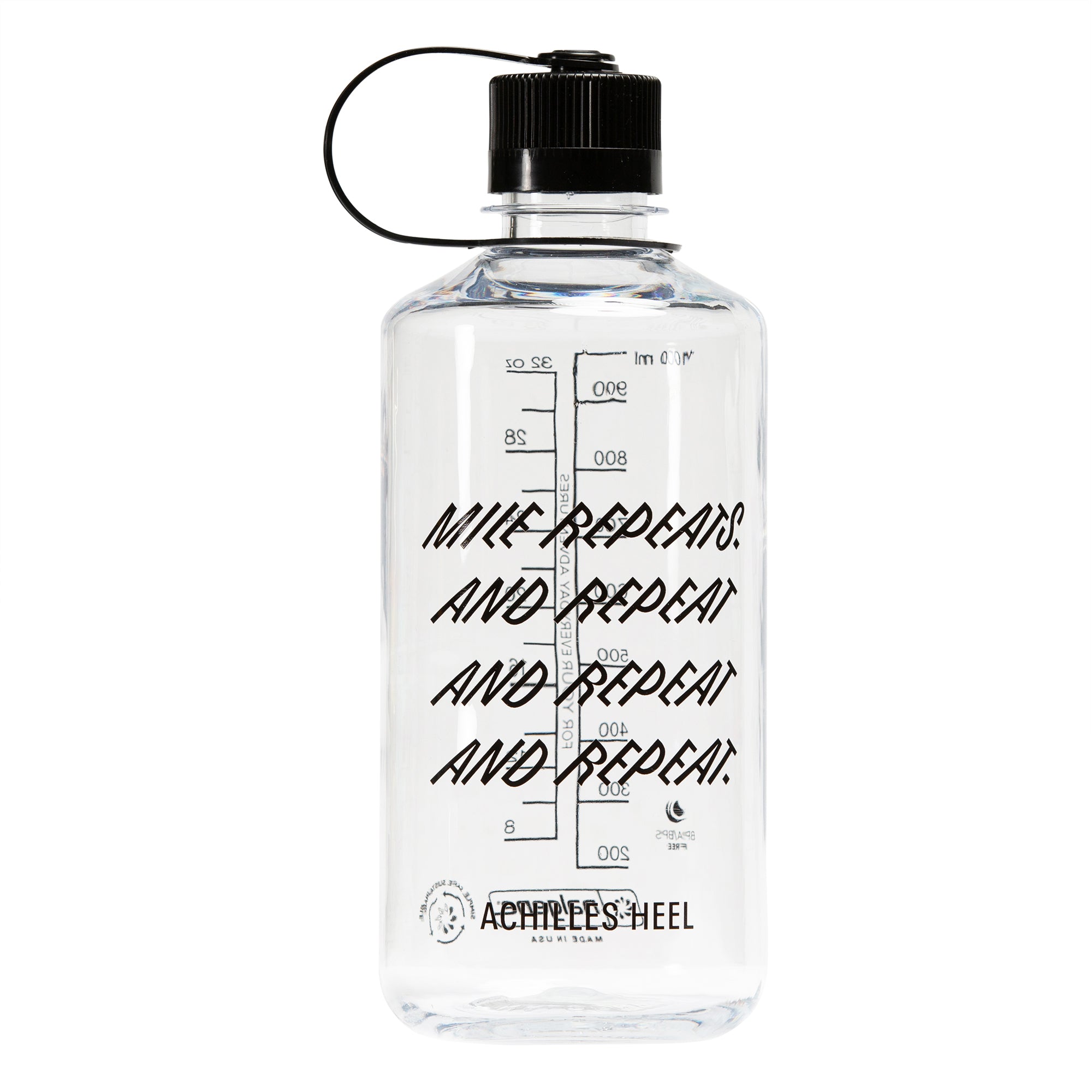 x Achilles Heel Mile Repeats Bottle Clear 1L - Achilles Heel