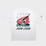 Achilles Heel x Jack Fletcher Run Club Graphic Casual Tee White - achilles heel