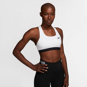 Nike Women's Dri-FIT Swoosh Band Bra White / Black – Achilles Heel