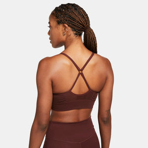 Nike Women's Indy Seamless Bra Bronze Eclipse / Dark Smoke Grey - achilles heel