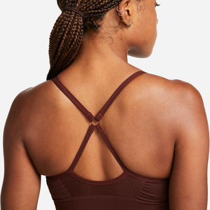 Nike Women's Indy Seamless Bra Bronze Eclipse / Dark Smoke Grey - achilles heel