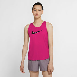 Nike Women's Swoosh Run Tank Fireberry / Reflective Silver - achilles heel