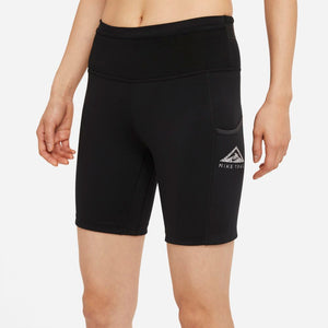 Nike Women's Epic Luxe Trail Running Tight Shorts Black / Dark Smoke Grey - achilles heel