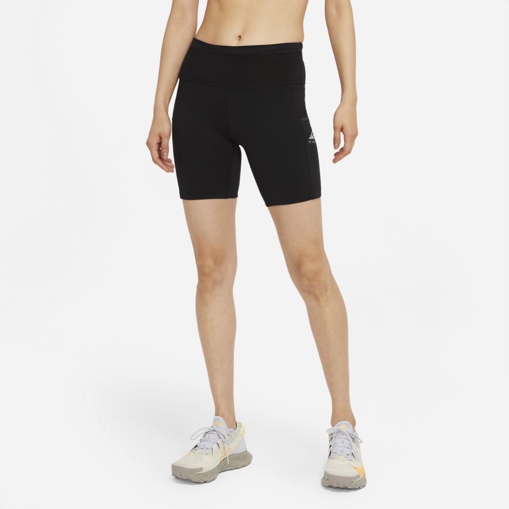 Nike Women's Epic Luxe Trail Running Tight Shorts Black / Dark Smoke Grey - achilles heel