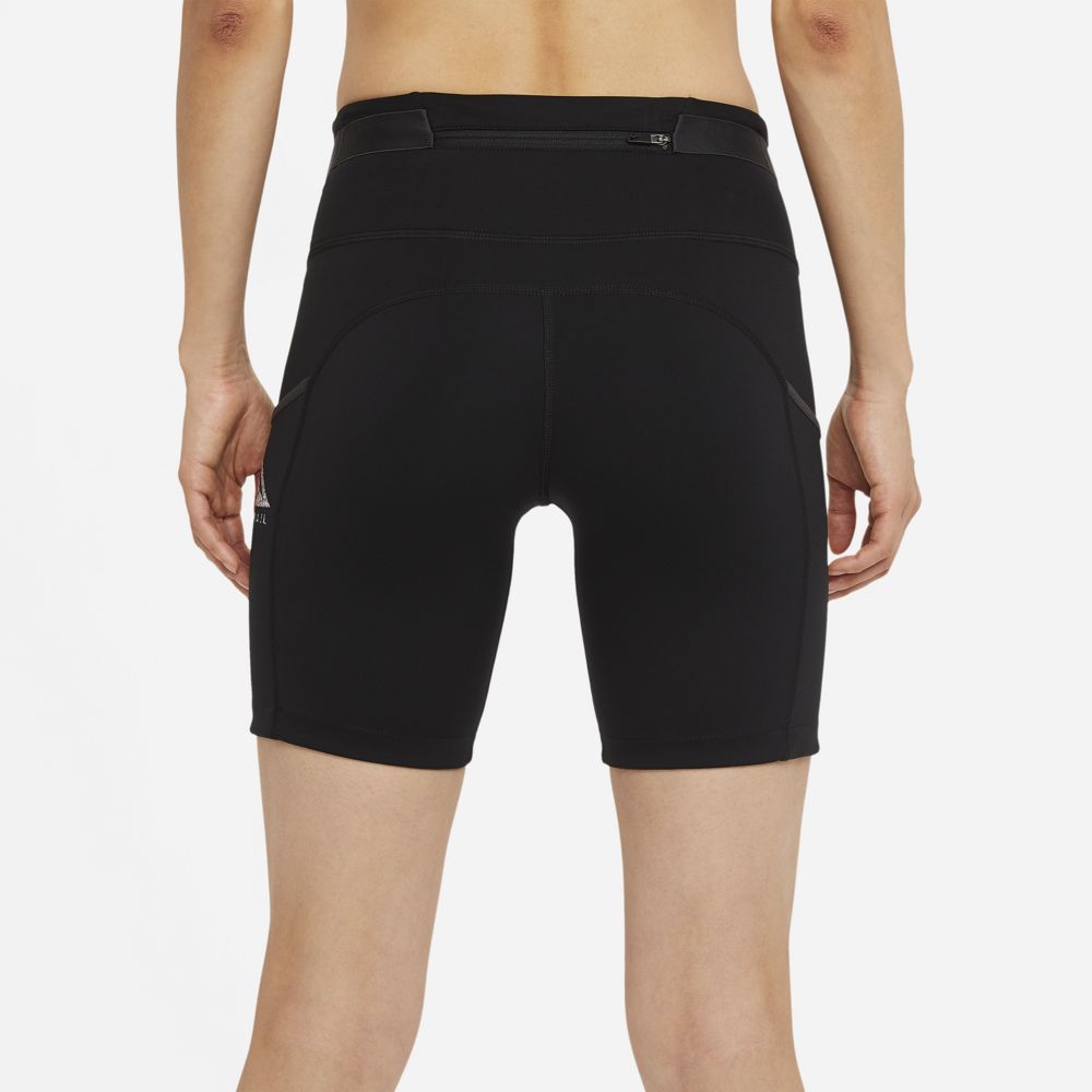 Nike Women's Epic Luxe Trail Running Tight Shorts Black / Dark Smoke Grey - achilles heel