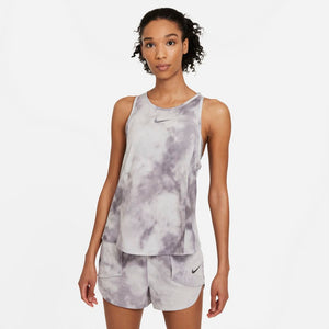 Nike Women's Icon Clash City Sleek Tank Light Smoke Grey / Iron Grey - achilles heel