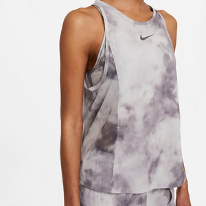Nike Women's Icon Clash City Sleek Tank Light Smoke Grey / Iron Grey - achilles heel