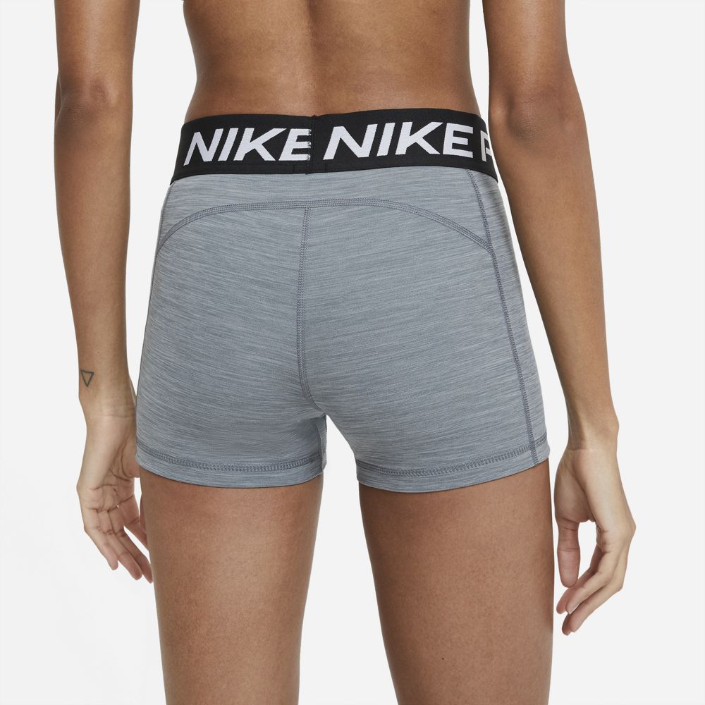 Nike Women's Pro 365 3 Inch Short Smoke Grey / Heather / Black - achilles heel