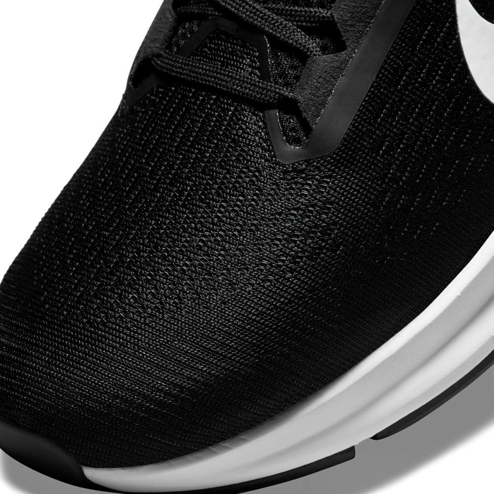 Nike Men's Structure 24 Running Shoes Black /  White - achilles heel