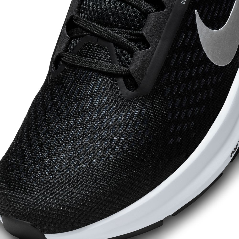 Nike Men's Structure 24 Running Shoes Black / Metallic Silver / Off Noir - achilles heel