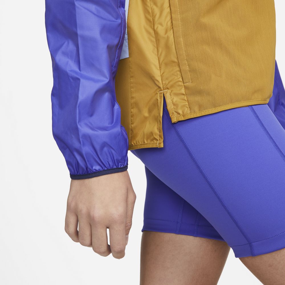 Nike Women's Shield Trail Running Jacket Aluminium / Lapis / Midnight Navy / Black - achilles heel
