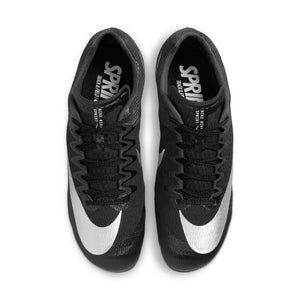 Nike Zoom Rival Sprint Running Spikes Black / Metallic Silver - achilles heel
