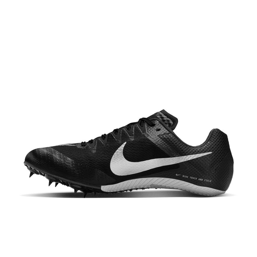 Nike Zoom Rival Sprint Running Spikes Black / Metallic Silver - achilles heel