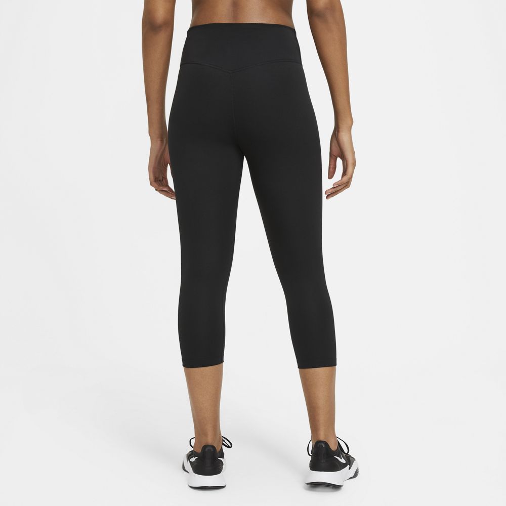 Nike Women's One Capri Tight Black / White - achilles heel