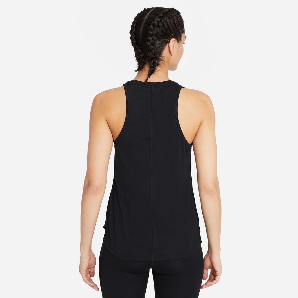 Nike Women's Dri-FIT One Tank Black / White - achilles heel