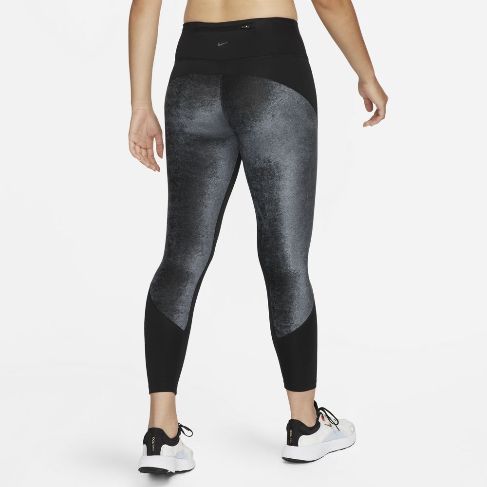Nike Women's Air Dri-FIT Fast Tight Black / Reflective Silver - Achilles Heel