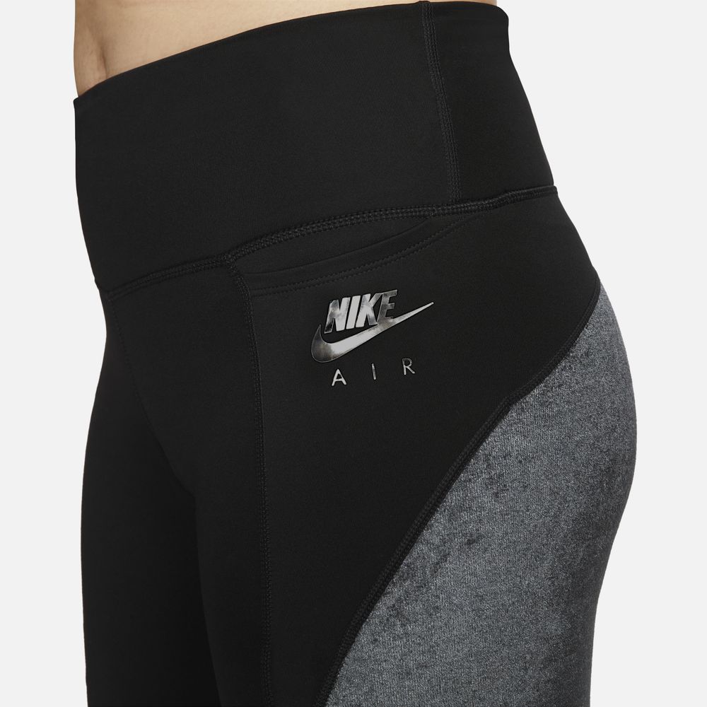Nike Women's Air Dri-FIT Fast Tight Black / Reflective Silver - Achilles Heel