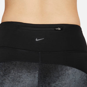 Nike Women's Air Dri-FIT Fast Tight Black / Reflective Silver - achilles heel