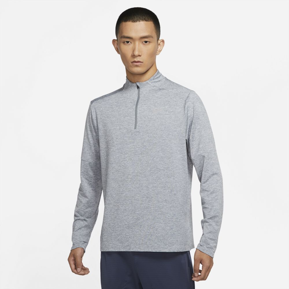 Nike Men's Dri-FIT Element Top Smoke Grey / Grey Fog / Heather - achilles heel