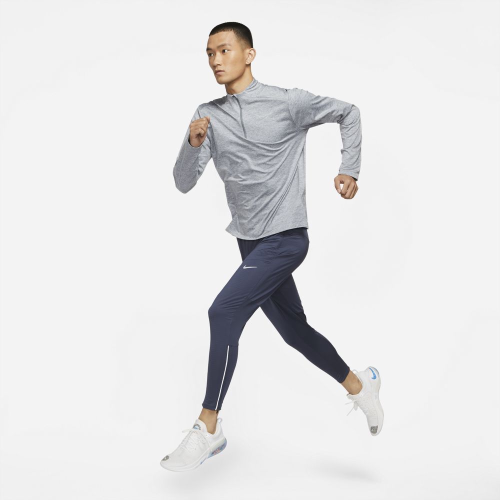 Nike Men's Dri-FIT Element Top Smoke Grey / Grey Fog / Heather - achilles heel