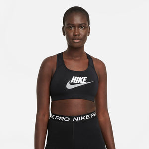 Woning spuiten studie Nike Women's Dri-FIT Swoosh Bra Black / White / Particle Grey – Achilles  Heel