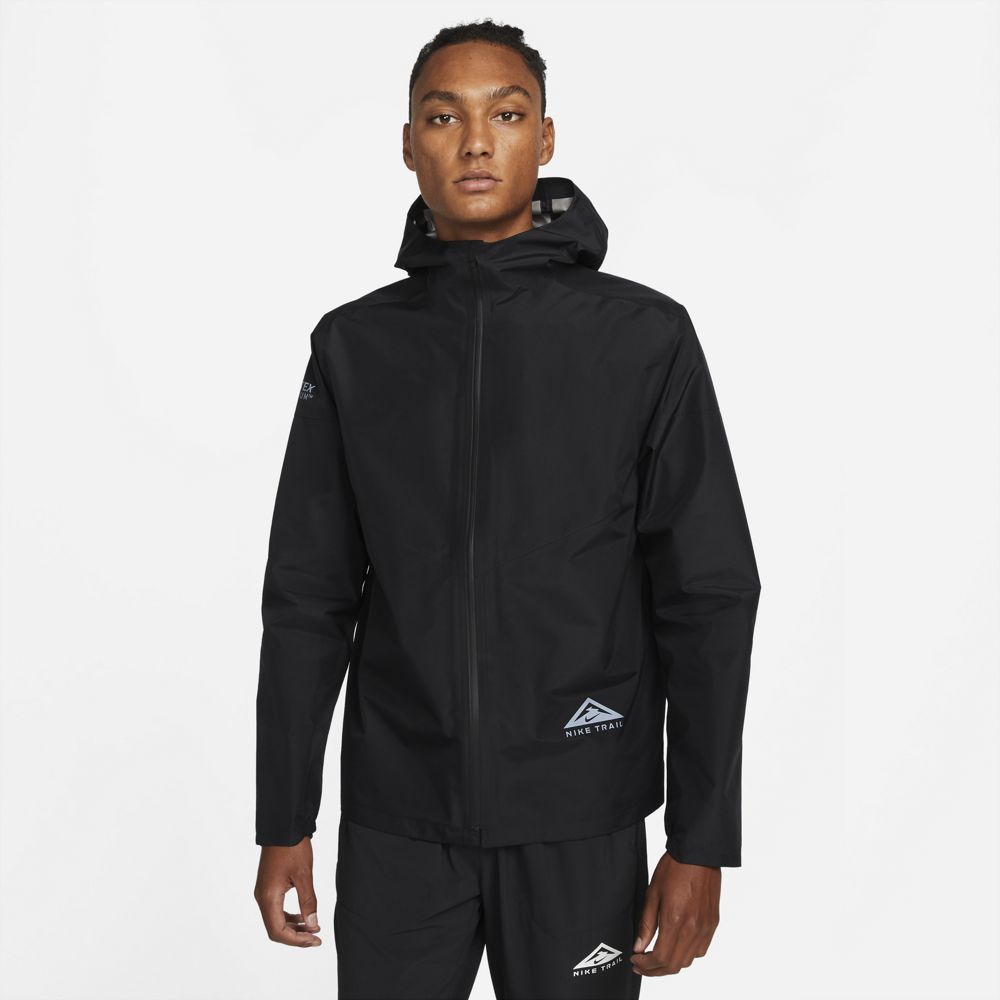 Nike Men's GORE-TEX Infinium Trail Jacket Black / Dark Smoke Grey - achilles heel