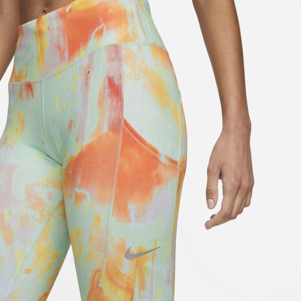Nike Women's Dri-FIT Epic Luxe Mid-Rise 7/8 Tight Mint Foam / Doll - achilles heel