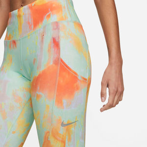 Nike Women's Dri-FIT Epic Luxe Mid-Rise 7/8 Tight Mint Foam / Doll - achilles heel