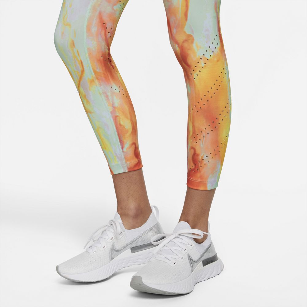 Nike Women's Dri-FIT Epic Luxe Mid-Rise 7/8 Tight Mint Foam / Doll - achilles heel