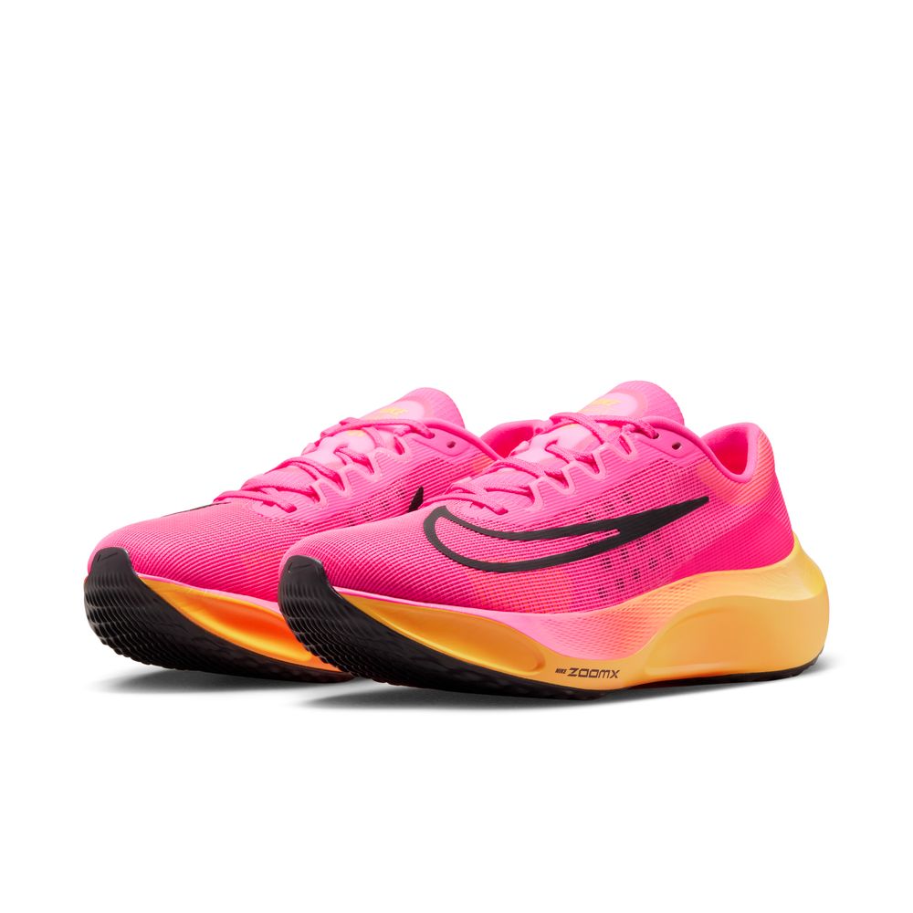 Nike Men's Zoom Fly 5 Running Shoes Hyper Pink / Laser Orange / Black - achilles heel