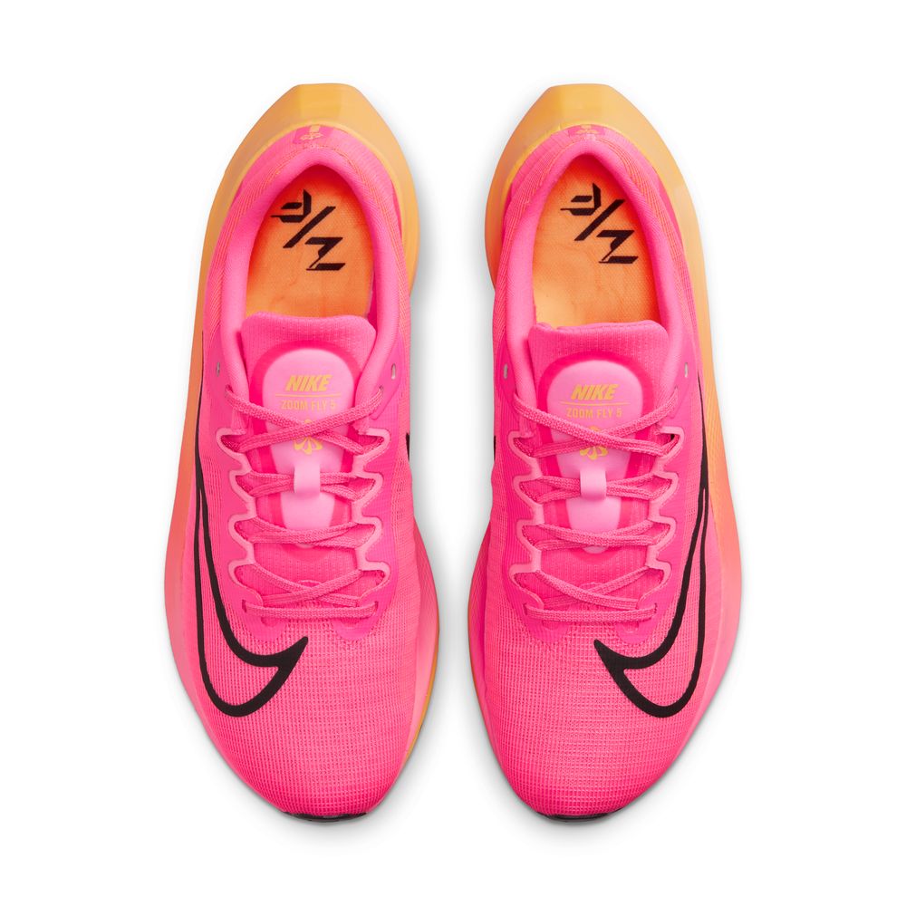 Nike Men's Zoom Fly 5 Running Shoes Hyper Pink / Laser Orange / Black - achilles heel
