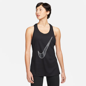 Nike Women's Dri-FIT Training Tank Black - achilles heel