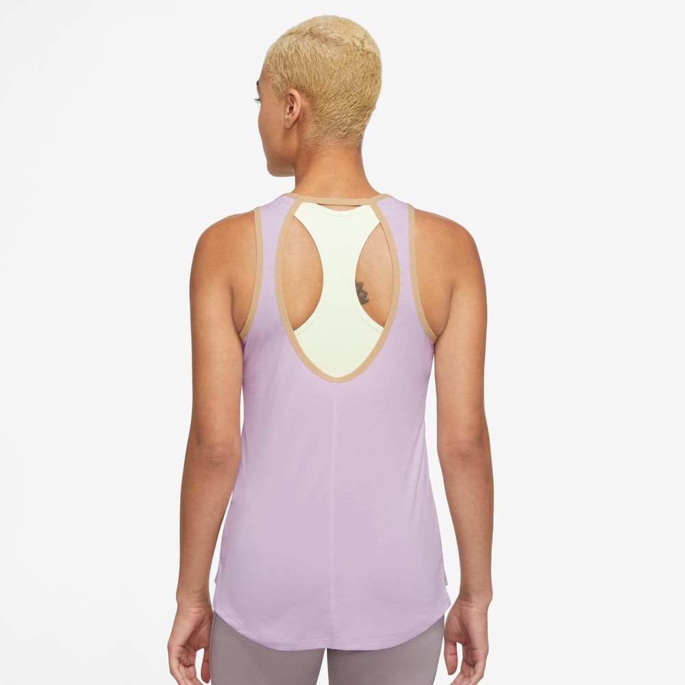 Nike Women's Dri-FIT Icon One Tank Doll / Sesame / White - achilles heel