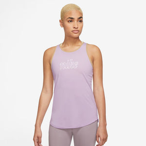 Nike Women's Dri-FIT Icon One Tank Doll / Sesame / White - achilles heel