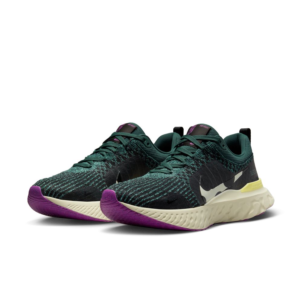 Nike Men's React Infinity Run Flyknit 3 Running Shoes Mineral Teal / Black / Faded Spruce - achilles heel