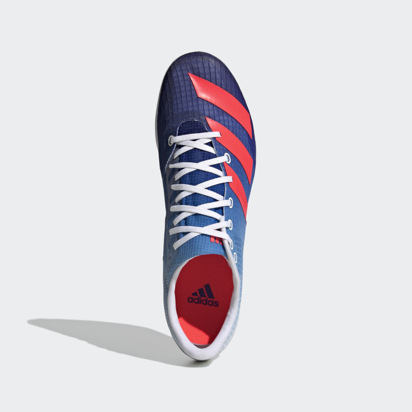 adidas Distancestar Running Spikes Legacy Indigo / Turbo / Blue Rush - achilles heel