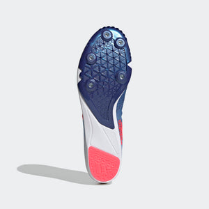 adidas Distancestar Running Spikes Legacy Indigo / Turbo / Blue Rush - achilles heel