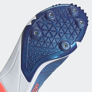 adidas Distancestar Running Spikes Legacy Indigo / Turbo / Blue Rush - achilles heel