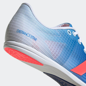 adidas Distancestar Running Spikes Legacy Indigo / Turbo / Blue Rush - achilles heel