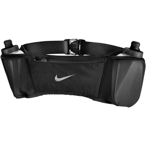 Nike Double Pocket Flask Belt 3.0 Black / Black / Silver - achilles heel