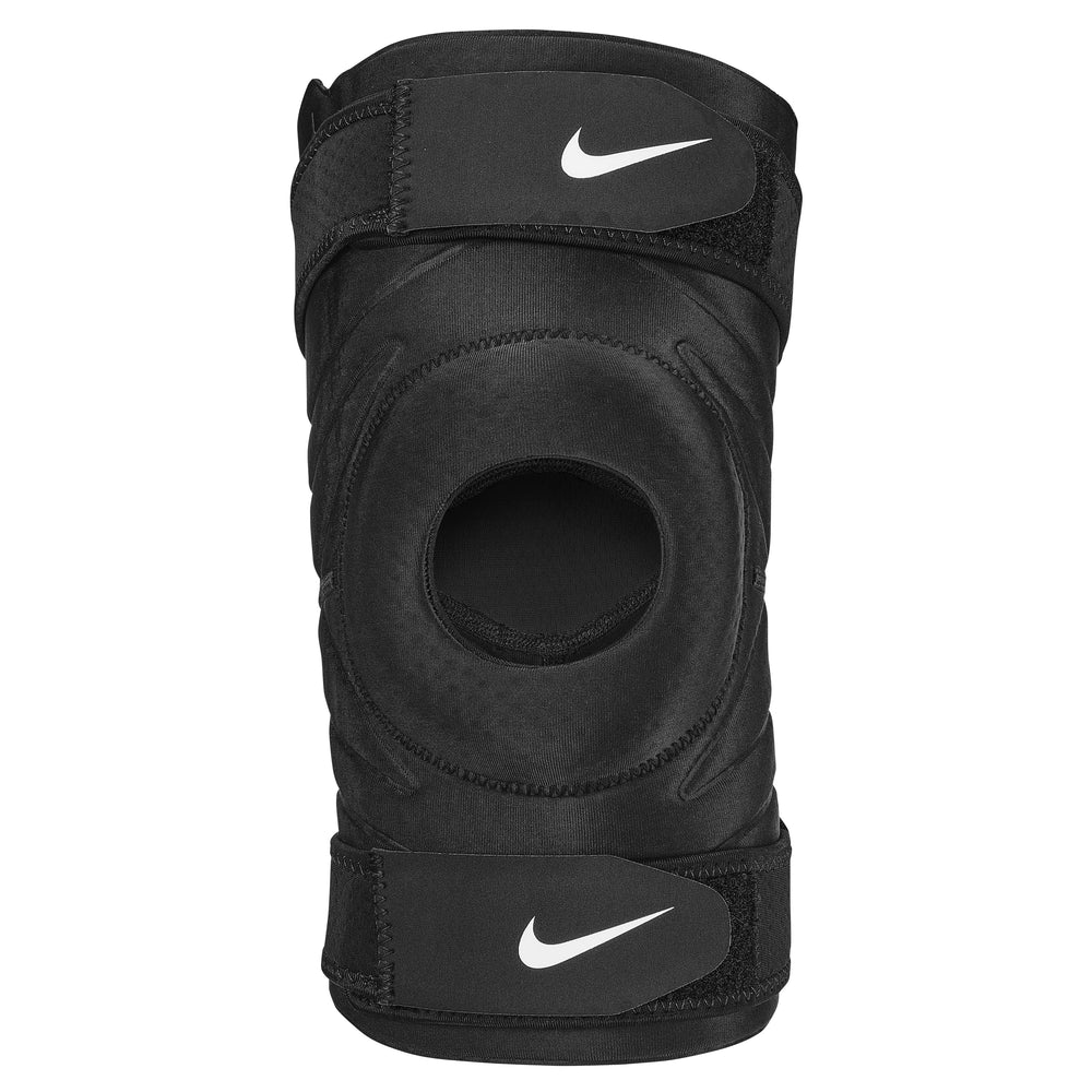 Nike Pro Open Knee Sleeve With Strap Black / White - achilles heel