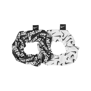 Nike Gathered Hair Bobbles 2 Pack White / Black - achilles heel