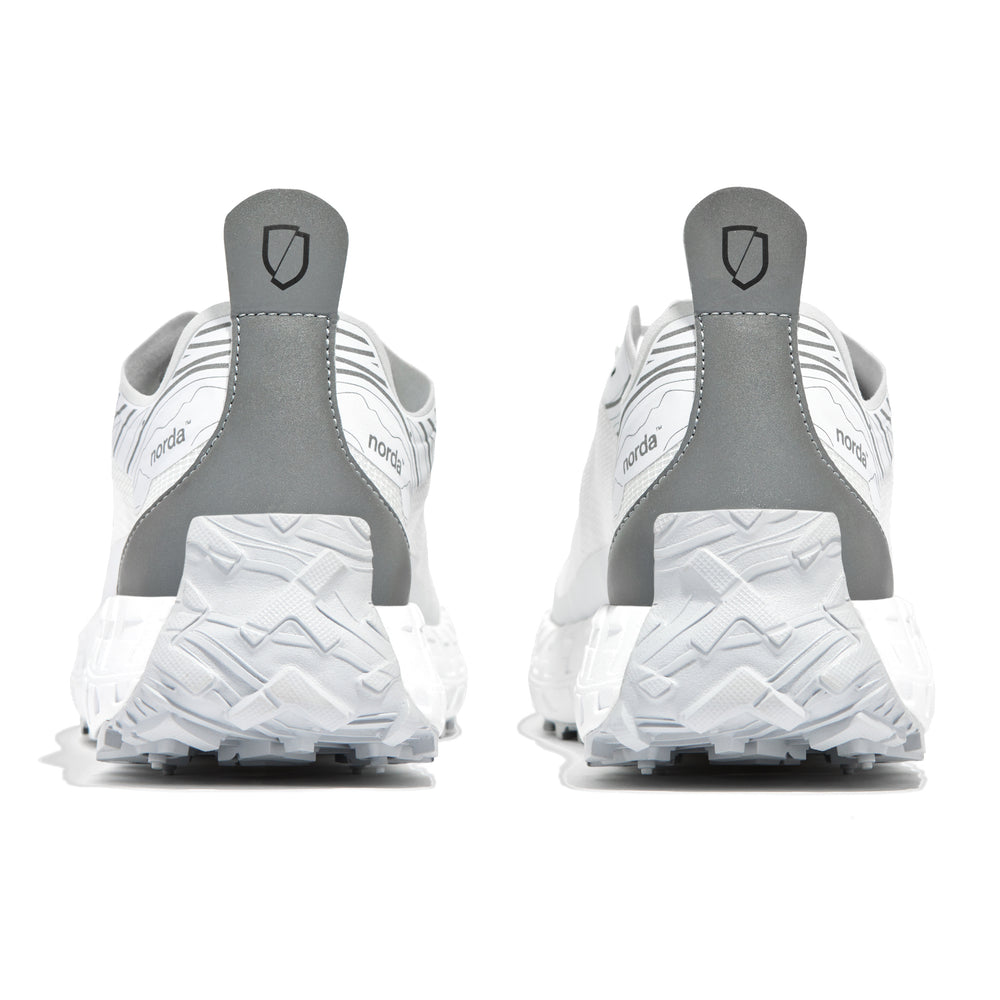 norda Men's 001 Trail Running Shoes White / Grey - achilles heel
