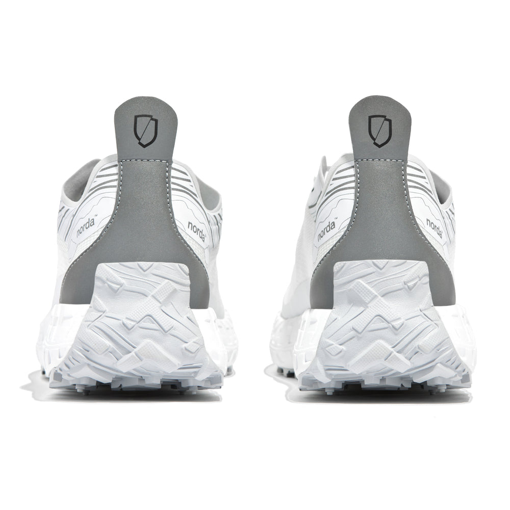 norda Women's 001 Trail Running Shoes White / Grey - achilles heel
