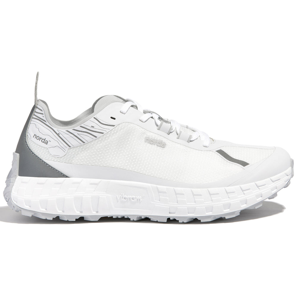 norda Men's 001 Trail Running Shoes White / Grey - achilles heel