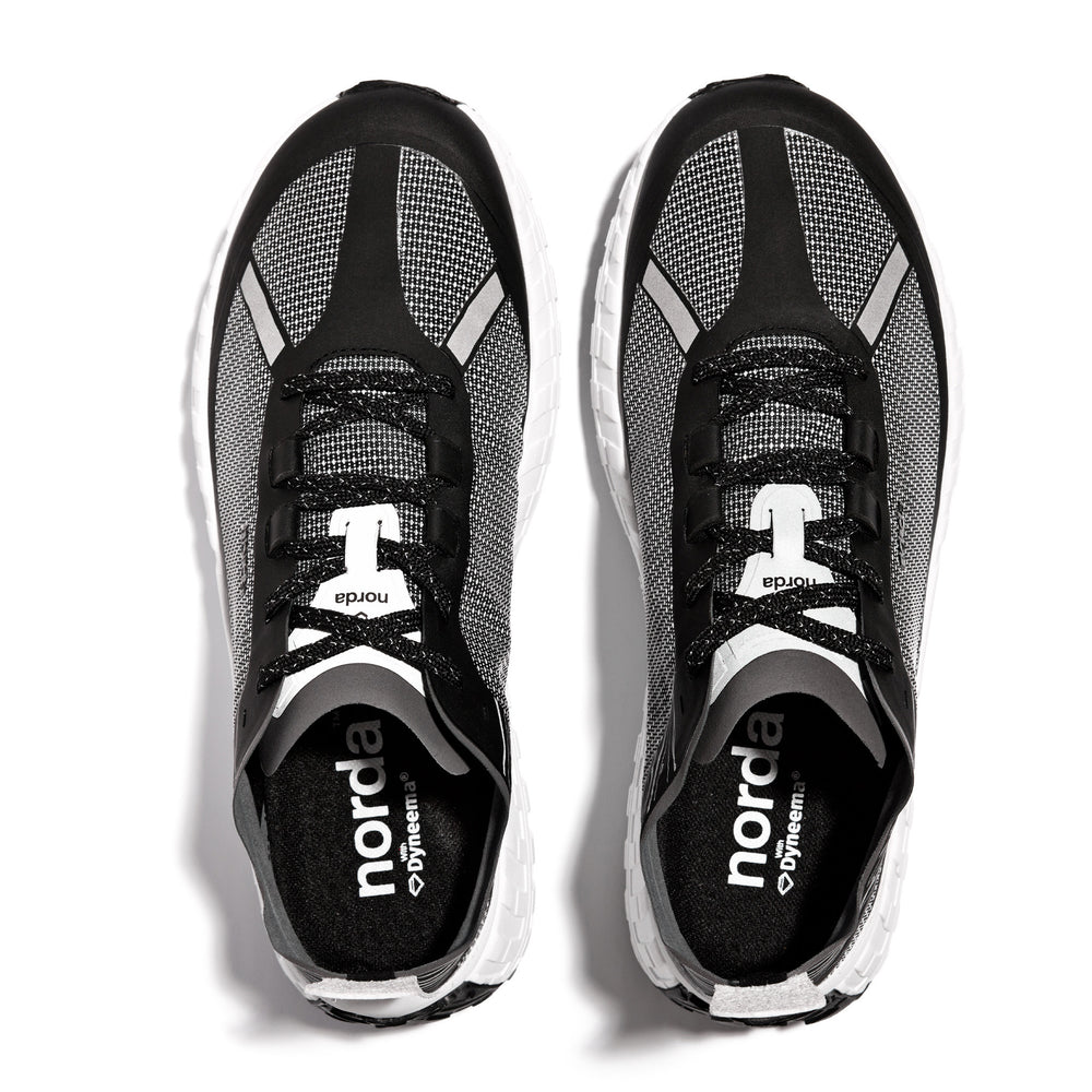 norda Women's 001 Trail Running Shoes Black / White - achilles heel