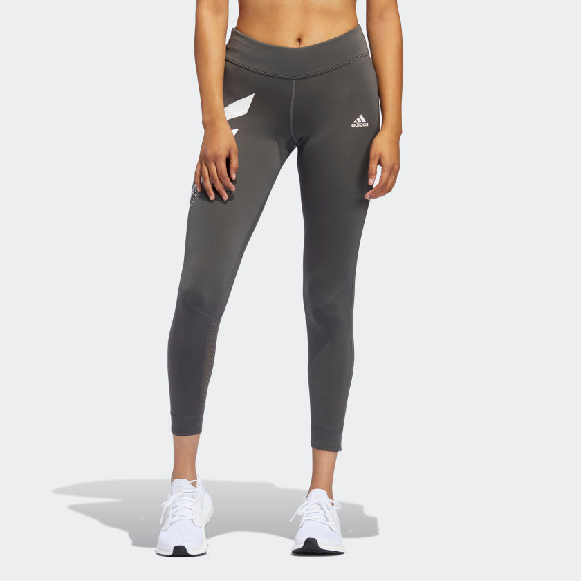 Adidas Women's Own The Run 7/8 Tight Grey - achilles heel