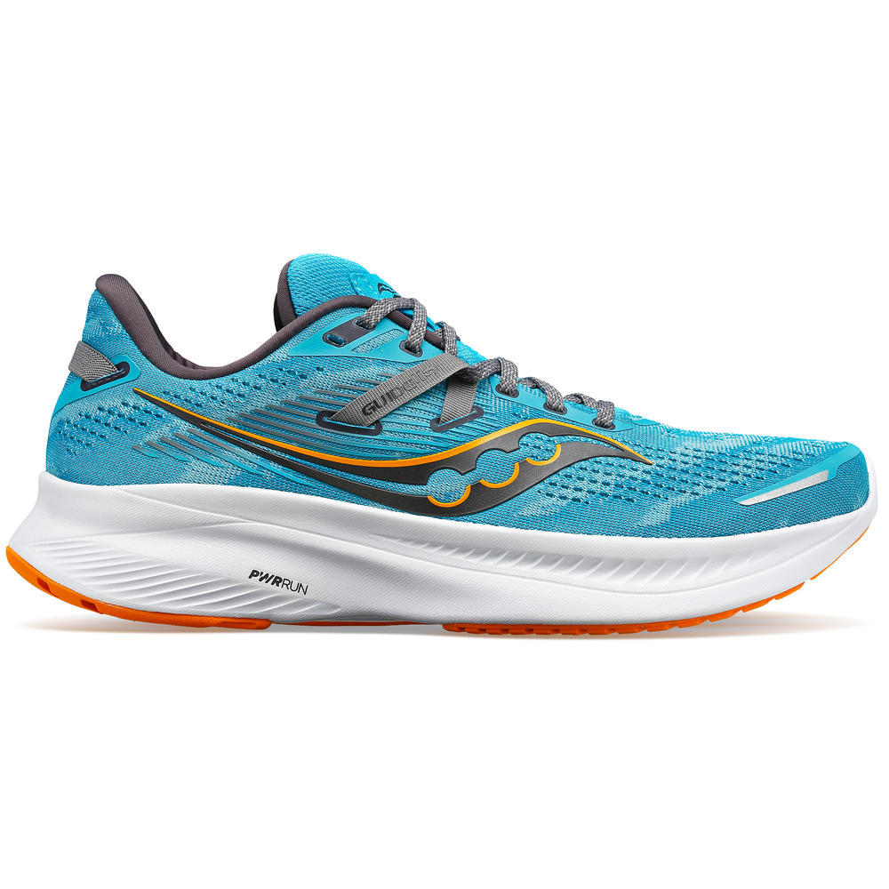 Saucony Men's Guide 16 Running Shoes Agave / Marigold - achilles heel